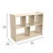 Flash Furniture Bright Beginnings Commercial Grade 5 Section Modular WoodenClassroom Open StorageUnit, Safe, Kid Friendly Design, Natural MK-KE23940-GG - alternate 9